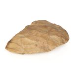 * Prehistoric Axe. A prehistoric hand axe, Acheulian period, North Africa