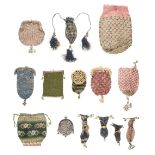 * Purses. A collection of purses and reticules, mainly 19th century