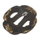 * Tsuba. A Japanese iron tsuba, 19th century