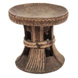 * Indonesia. A Nias carved wood stool