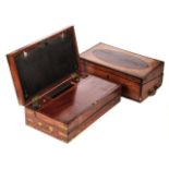 * Campaign Writing Box. A Victorian writing box plus another