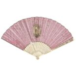 * Fan. A George III folding fan, circa 1760