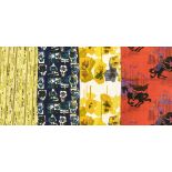 * Carter (Howard). A pair of curtains made of Pansies fabric, designed 1962 for Heals, & others