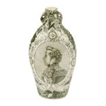 * Flask. A 19th-century commemorative flask, Leopold I of Belgium