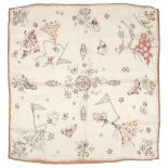 * Handkerchiefs. A large collection of printed handkerchiefs and scarves, 20th century