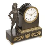 * Regency Clock. A bronze and ormolu clock by Baetens, Soho, London