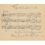 * Portuguese Musicians & Artists. A series of 16 autographs in an album (4 unknown)