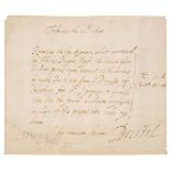 * Digby (George, 1612-1677). Document Signed, Bristol, no place, 22 February 1670 [1671]