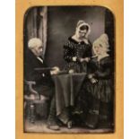 * Bagster (Samuel, 1772-1861). A pair of half-plate daguerreotypes of Samuel Bagster & his wife