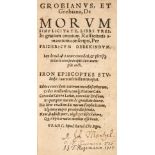 Dedekind (Friedrich). Grobianus, et Grobiana, De Morum Simplicitate... (1584)