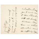 * James (Henry, 1843-1916). Autograph Letter Signed, 'Henry James', 2 July 1912