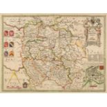 * Herefordshire. Saxton (Christopher & Lea P.), The County of Hereford resurveyed, circa 1683