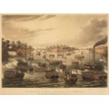 * Moore (Lieutenant Joseph & Captain Frederick Marryat). Nine engravings near Rangoon, 1825