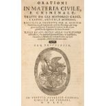 Nannini (Remigio). Orationi in Materia Civile, e Criminale, Venice: Gabriel Giolito, 1561