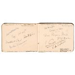 * Theatrical Autographs. A small autograph album compiled by Joan Wilen, London, 1930s