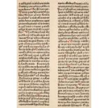 Incunabula leaves. A group of ten leaves from incunabula, c.1473-1499