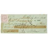 * Brunel (Isambard Kingdom, 1806-1859). Cheque signed by Brunel, ’I.K. Brunel’, 24 November 1856