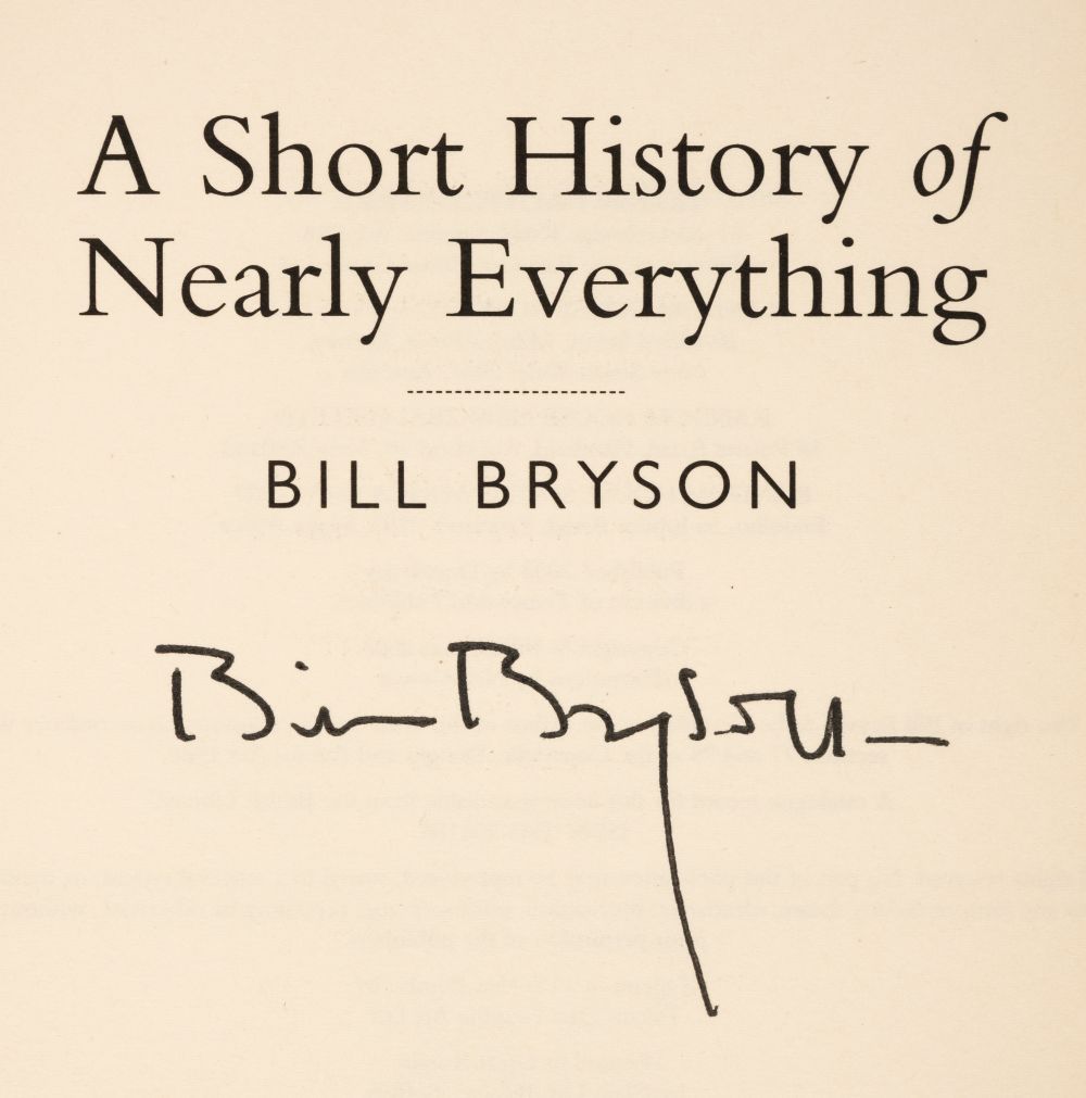 Bryson (Bill). A Short History of Nearly Everything, 1st edition, Doubleday, 2003