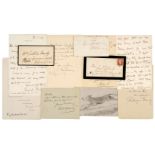 * Military, Medicine, Politics, Clergy, etc. A collection of approximately 140 autographs