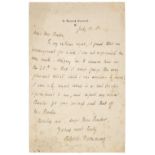 * Browning (Robert, 1812-1889). Autograph Letter Signed, 'Robert Browning'