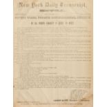 American Civil War Enrolment Newspapers. New York Daily Transcript Extra, 18 issues bound as one