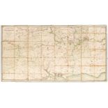 Canal Map. Bradshaw (G.), Map of the Canals, Navigable Rivers, Railways, &c...., circa 1830