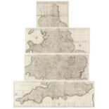 England & Wales. Browne (C.), Untitled map of the Kingdom of England, circa 1720