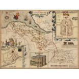 * Flint & Denbigh. Speed (John), Two county maps, circa 1627