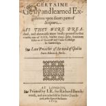 Estey (George). Certaine Godly and learned Expositions..., 1603