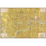 London. A mixed collection of approximately 55 maps and topographical views, 18th & 19th century