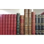 French Bindings. A large collection of approximately 120 volumes of 19th-century French leather