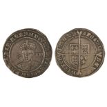 * Edward VI (1547-53). Shilling, mm. Tun, 1551-3