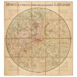 London. A collection of 21 folding maps, 19th and early 20th century