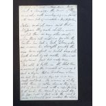* Rowley (Charlotte, 1811-71). Letter written on the Blue Nile, April 1 1836