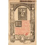 Voragine (Jacobus de). Lege[n]da hec aurea nitidis excutitur formis..., 1514