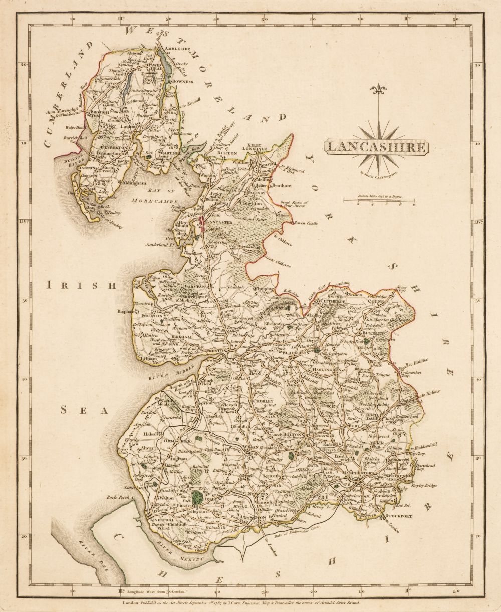 Cary (John). Cary's New and Correct English Atlas..., Jany. 1st. 1792