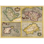 British Islands. Mercator (G.) Anglesey, Garnesay, Jarsay & Wight Vectis olim, circa 1620