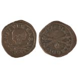 * Belgium. Liege. Maximilian Henry of Bavaria (1650-1688). AE Token (Mereau), 1653