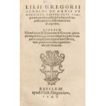 Giraldi (Lilio Gregorio). De annis et mensibus caeterisque temporum partibus, 1541