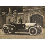 * Early Motoring. A fine enlarged study of an imposing De Dion-Bouton Convertible Coupe circa 1920
