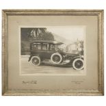 * Early Motoring. Two photographs circa 1908 and 1920