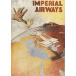 * Imperial Airways. Original artwork for an Imperial Airways poster by Henri Dormoy 1925
