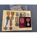 * Mixed Medals. British War Medals, WWII medals etc