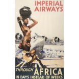 * Imperial Airways. An original 1930s Imperial Airways colour poster by Albert Brenet (1903-2005)