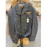 * RAF Tunic. A WWII RAF Officer's tunic worn by a Flight Lieutenant,