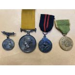 * Militia Volunteers Medal. A Victorian Militia Medal circa 1850 and others medals