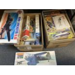 * Aircraft Model Kits. A collection of 30 model aircraft all boxed as new
