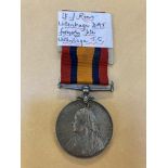 * Queen's South Africa 1899-1902, no clasp (604 Pte J. Rens. Uitenhage T.G.)