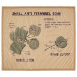 * World War II Bomb Design. Small [SD2] anti personnel bomb, circa 1940