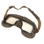 * Flying Goggles. A pair of WWII RAF Mk III flying goggles